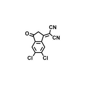 5,6-二氯-3-(二氰基亚甲基)茚-1-酮,2-(5,6-dichloro-3-oxo-2,3-dihydro-1H-inden-1-ylidene)malononitrile