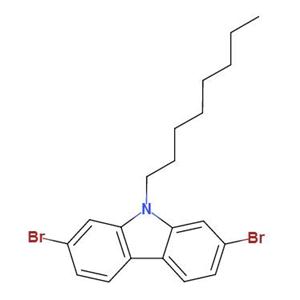 2,7-二溴-9-辛基-9h-咔唑,2,7-Dibromo-9-octyl-9H-carbazole