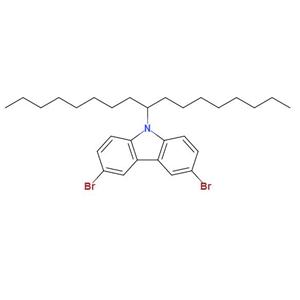 3,6-二溴-9-(七癸烷-9-基)-9h-咔唑,3,6-Dibromo-9-(heptadecan-9-yl)-9H-carbazole