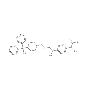 2-(4-{1-hydroxy-4-[4-(hydroxydiphenylmethyl)piperidin-1-yl]butyl}phenyl)propanoic acid