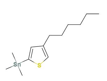 （4-己基-2-噻吩基）三甲基-锡烷,(4-hexyl-2-thienyl)trimethyl-Stannane
