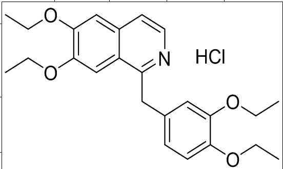 乙基罂粟碱,1-(3,4-diethoxybenzyl)-6,7-diethoxyisoquinoline hydrochloride
