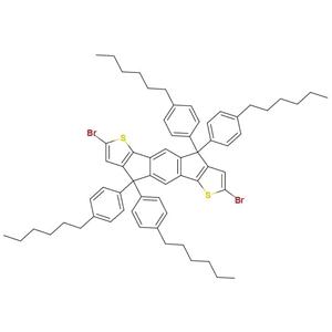 4,4,9,9-四(4-己基苯基)-2,7-二溴-引达省并二噻吩