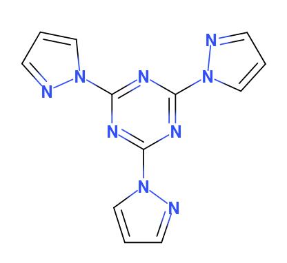 2,4,6-三(1H-吡唑-1-基)-1,3,5-三嗪,2,4,6-tris(4-pyrazol-1-yl)-1,3,5-triazine