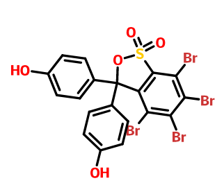3,4,5,6-四溴酚磺酞,4,5,6,7-Tetrabromo-3,3-bis(4-hydroxyphenyl)-3H-benzo[c][1,2]oxathiole 1,1-dioxide