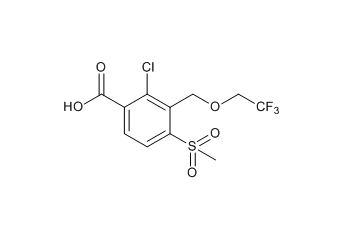 2-chloro-4-methanesulfonyl-3-[(2,2,2-trifluoroethoxy)methyl]benzoic acid