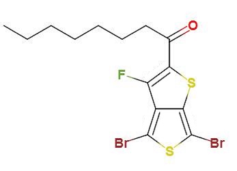 4,6-二溴-3-氟-2-正庚基羰基噻吩并[3,4-b]噻吩,1-(4,6-dibromo-3-fluorothieno[2,3-c]thiophen-2-yl)octan-1-one