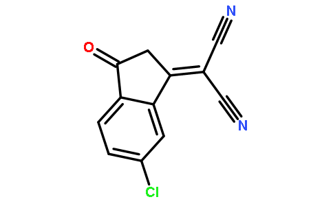 6-氯-3-(二氰基亚甲基)靛酮,2-(6-Chloro-3-oxo-indan-1-ylidene)-malononitrile
