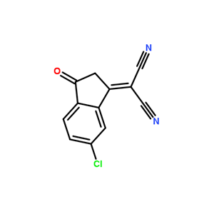 6-氯-3-(二氰基亚甲基)靛酮,2-(6-Chloro-3-oxo-indan-1-ylidene)-malononitrile