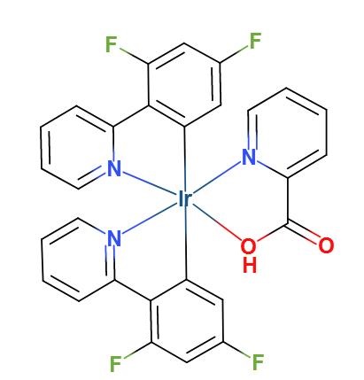 双(4,6-二氟苯基吡啶-N,C2)吡啶甲酰合铱,Bis[2-(4,6-difluorophenyl)pyridinato-C2,N](picolinato)iridium(III)