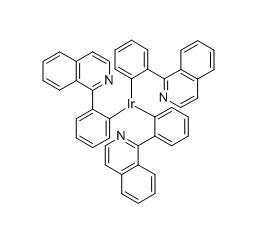 三(1-苯基-异喹啉)合铱(III),Ir(piq)3, Tris[1-phenylisoquinolinato-C2,N]iridium(III)