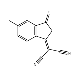 5(6)-甲基-3-(二氰基亚甲基)茚-1-酮混合物,2-(6-Methyl-3-oxo-indan-1-ylidene)-malononitrile