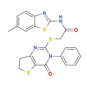 IWP-2,N-(6-甲基-2-苯并噻唑基)-2-[(3,4,6,7-四氢-4-氧代-3-苯基噻吩并[3,2D]嘧啶-2-基)硫基]乙酰胺