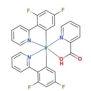 双(4,6-二氟苯基吡啶-N,C2)吡啶甲酰合铱,Bis[2-(4,6-difluorophenyl)pyridinato-C2,N](picolinato)iridium(III)