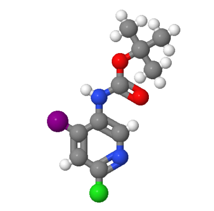 6-氯-4-碘-3-氨基甲酸叔丁基吡啶,CARBAMIC ACID, (6-CHLORO-4-IODO-3-PYRIDINYL)-, 1,1-DIMETHYLETHYL ESTER