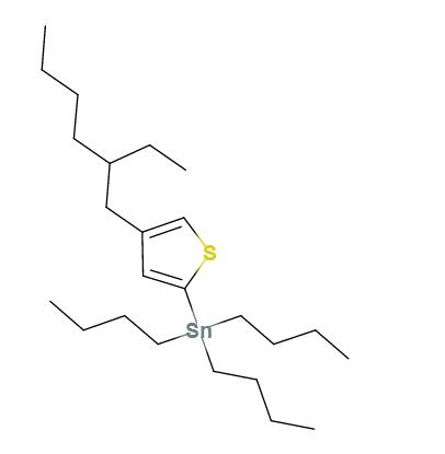 4-异辛基噻吩-2-三丁基锡,Tributyl-[4-(2-ethyl-hexyl)-thiophen-2-yl]-stannane