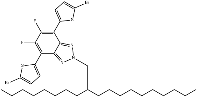 4,7-双(5-溴噻吩基)-5,6-二氟-2-(2-辛基十二烷基)-2H-苯并[d][1,2,3]三氮唑,4,7-Bis(5-bromothiophen-2-yl)-5,6-difluoro-2-(2-octyldodecyl)-2H-benzo[d][1,2,3]triazole