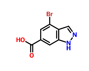 4-溴-1H-吲唑-6-羧酸,4-Bromo-1H-indazole-6-carboxylic acid