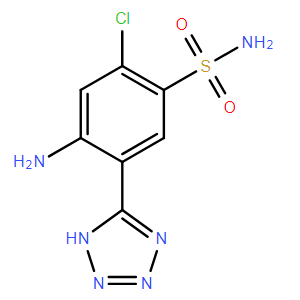 5-(2-氨基-4-氯-5-苯磺酰胺)-1H-四唑,5-(2-Amino-4-chloro-5-sulfamoylphenyl)-1H-tetrazole