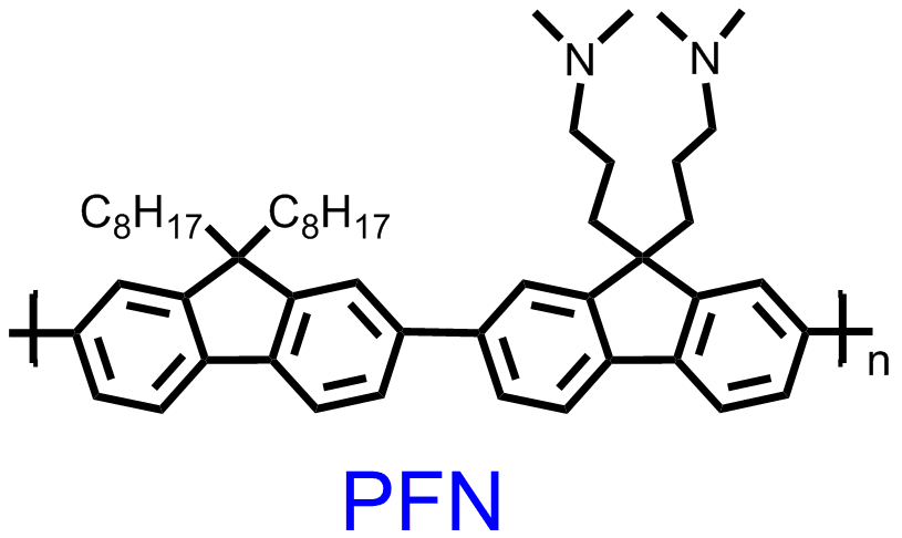 PFN,PFN; poly[(9,9-bis(3'-N,N-dimethylpropyl)-2,7-fluorene)-alt- 2,7-fluorene)-alt-2,7-(9,9-dioctylfluorene)