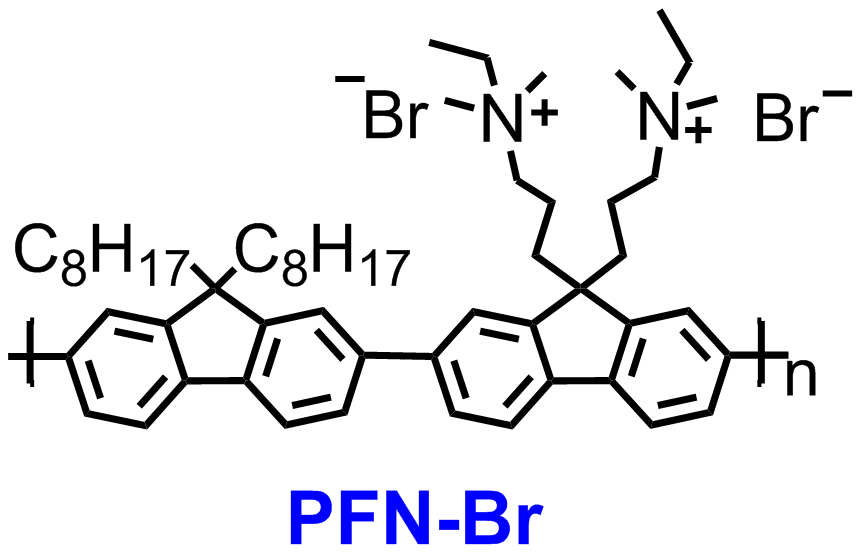 PFNBr,PFNBr ; poly[(9,9-bis(3'-((N,N-dimethyl)-N-ethylammonium)-propyl)-2,7-fluorene)-alt- 2,7-fluorene)-alt-2,7-(9,9-dioctylfluorene)]dibromide