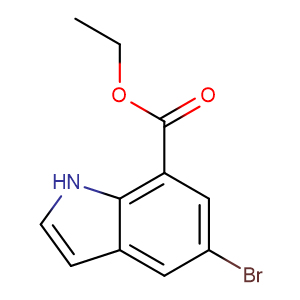 5-溴-1H-吲哚-7-羧酸乙酯,Ethyl 5-bromo-1H-indole-7-carboxylate