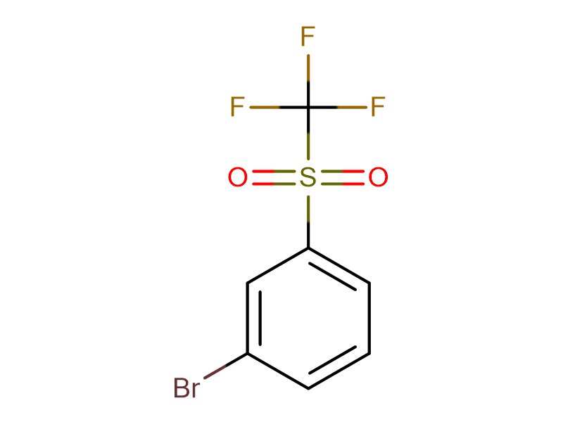 1-BROMO-3-((TRIFLUOROMETHYL)SULFONYL)BENZENE,1-BROMO-3-((TRIFLUOROMETHYL)SULFONYL)BENZENE