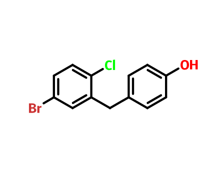 4-(5-溴-2-氯芐基)苯酚,4-(5-broMo-2-chlorobenzyl)phenol