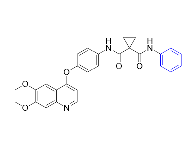 卡博替尼杂质02,N-(4-((6,7-dimethoxyquinolin-4-yl)oxy)phenyl)-N-phenylcyclopropane-1,1-dicarboxamide