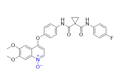 卡博替尼杂质04,4-(4-(1-((4-fluorophenyl)carbamoyl)cyclopropane-1-carboxamido)phenoxy)-6,7-dimethoxyquinoline 1-oxide