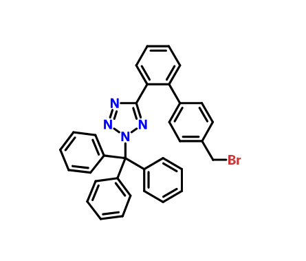 5-[4'-(溴甲基)-[1,1'-联苯]-2-基]-2-(三苯基甲基)-2H-四氮唑,5-[4'-(Bromomethyl)-[1,1'-biphenyl]-2-yl]-2-(triphenylmethyl)-2H-tetrazole