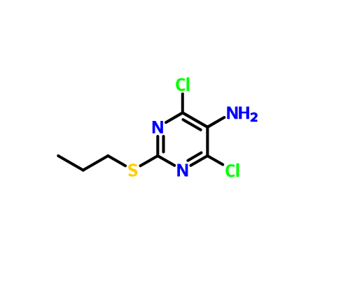 4,6-二氯 -2-(丙硫基)-5-氨基嘧啶,4,6-dichloro-2-propylthiopyrimidine-5-amine