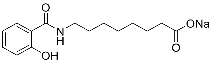 8-(2-羟基苯甲酰胺基)辛酸钠,sodium,8-[(2-hydroxybenzoyl)amino]octanoate