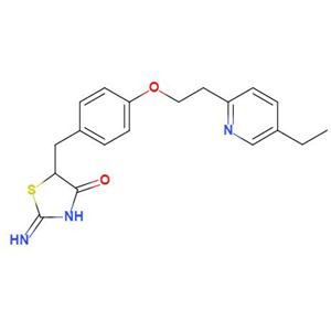 5-{4-[2-(5-乙基-2-吡啶基)-乙氧基]-苄基}-2-亚氨基-4-噻唑烷酮