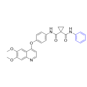 卡博替尼杂质02,N-(4-((6,7-dimethoxyquinolin-4-yl)oxy)phenyl)-N-phenylcyclopropane-1,1-dicarboxamide