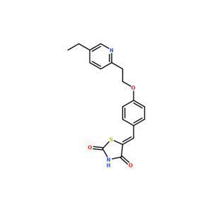 5-[[4-[2-(5-乙基-2-吡啶基)乙氧基]苯基]亚甲基]-2,4-噻唑二酮