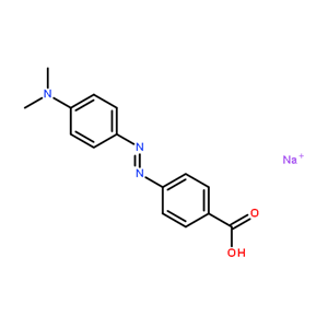 4-(4-二甲基氨基苯偶氮基)苯甲酸钠盐,4-(4-Dimethylaminophenylazo)benzoic acid sodium salt