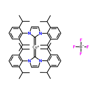 双(1,3-双(2,6-二异丙基苯基)咪唑-2-亚基)铜(I)四氟硼酸盐