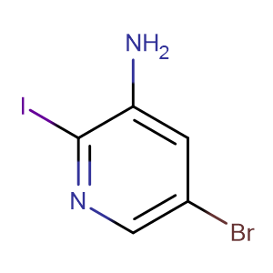 5-溴-2-碘-3-吡啶胺,5-broMo-2-iodopyridin-3-aMine