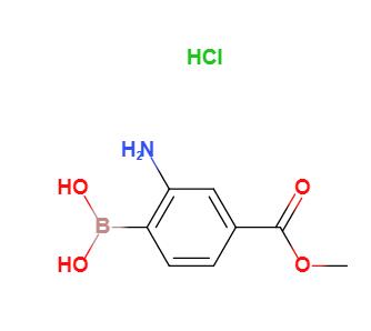 2-氨基-4-甲氧羰基苯基硼酸盐酸盐,(2-amino-4-methoxycarbonylphenyl)boronic acid,hydrochloride