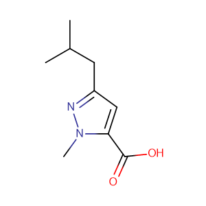 3-异丁基-1-甲基-1H-吡唑-5-羧酸,1-METHYL-3-(2-METHYLPROPYL)-1H-PYRAZOLE-5-CARBOXYLIC ACID