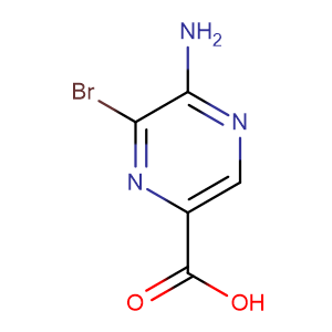 2-氨基-3-溴吡嗪-5-羧酸,5-Amino-6-bromopyrazine-2-carboxylic acid