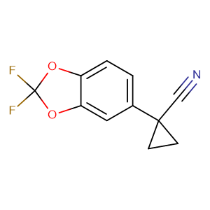 1-(2,2-二氟苯并[D][1,3]二氧杂环戊烯-5-基)环丙基腈,1-(2,2-difluorobenzo[d][1,3]dioxol-5-yl)cyclopropanecarbonitrile