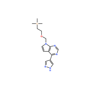 4-(1H-吡唑-4-基)-7-((2-(三甲基甲硅烷基)乙氧基)-甲基)-7h-吡咯并[2,3-d]嘧啶,trimethyl-[2-[[4-(1H-pyrazol-4-yl)pyrrolo[2,3-d]pyrimidin-7-yl]methoxy]ethyl]silane