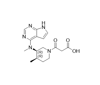 托法替尼杂质26,3-((3R,4R)-4-methyl-3-(methyl(7H-pyrrolo[2,3-d]pyrimidin-4-yl)amino)piperidin-1-yl)-3-oxopropanoic acid