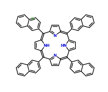 四(2-萘基)卟啉,5,10,15,20-(tetra-2-naphthalenyl)porphyrin