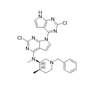 托法替尼杂质36,N-((3R,4R)-1-benzyl-4-methylpiperidin-3-yl)-2,2'-dichloro-N-methyl-7H-[4,7'-bipyrrolo[2,3-d]pyrimidin]-4'-amine