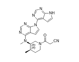 托法替尼杂质37,3-((3R,4R)-3-(7H-[4,7'-bipyrrolo[2,3-d]pyrimidin]-4'-yl(methyl) amino)-4-methylpiperidin-1-yl)-3-oxopropanenitrile