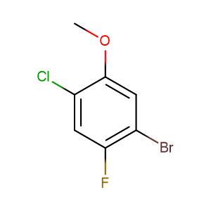 5-溴-2-氯-4-氟苯甲醚,1-BROMO-4-CHLORO-2-FLUORO-5-METHOXY-BENZENE