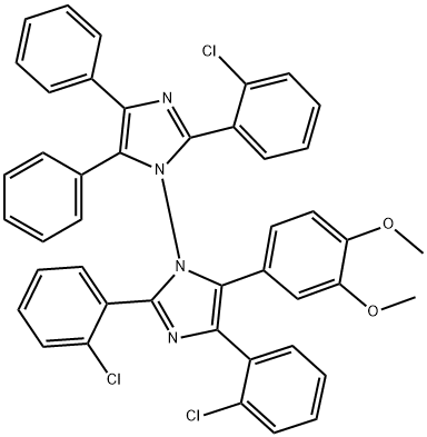 2,2’,4-三(2-氯苯基)-5-(3,4-二甲氧基苯基)-4’5’-二苯基-1,1’-二咪唑,2,4-bis(2-chlorophenyl)-1-[2-(2-chlorophenyl)-4,5-diphenylimidazol-1-yl]-5-(3,4-dimethoxyphenyl)imidazole